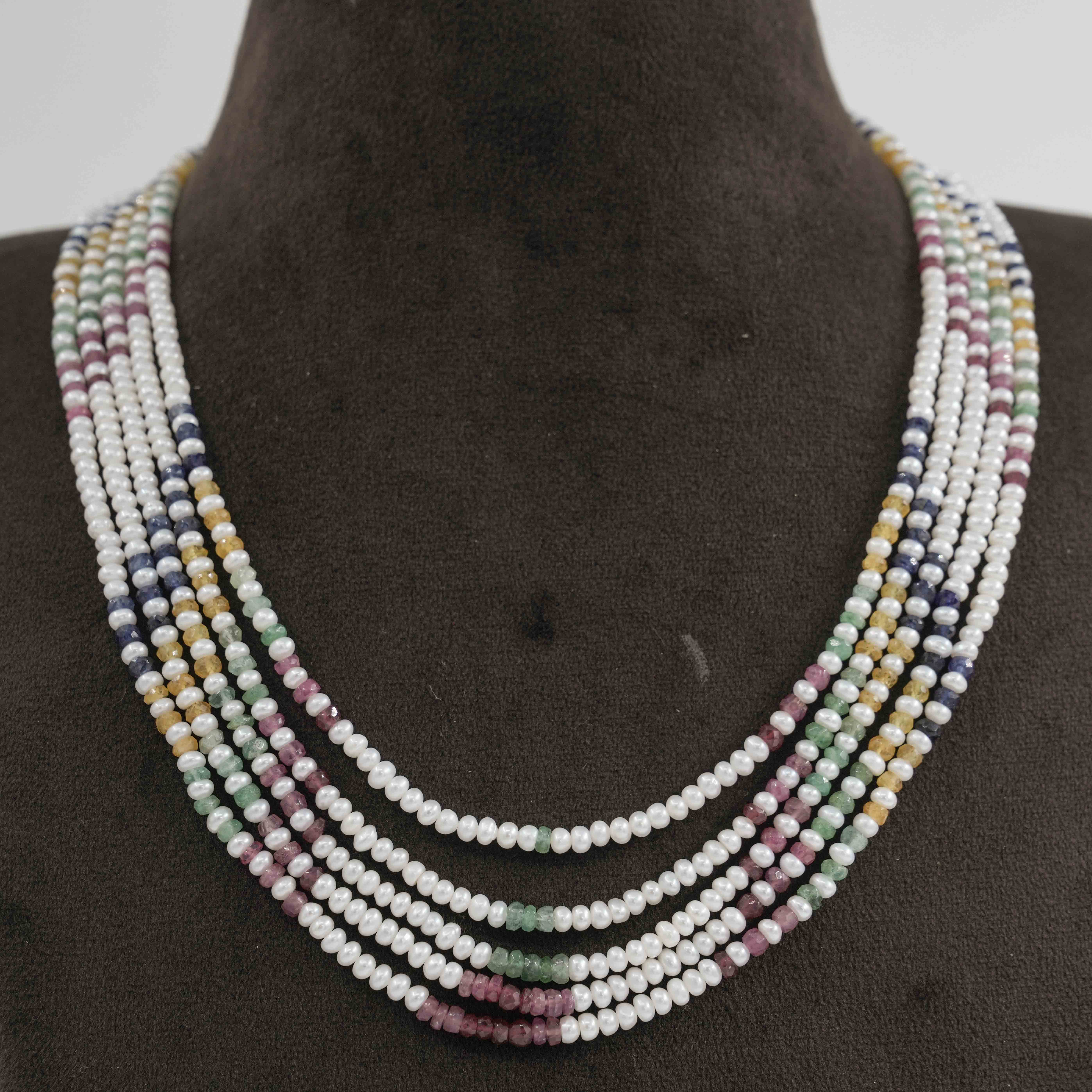 The Pearl Atelier by Kabra Pearls - Pearl Rainbow Ranihar Necklace
